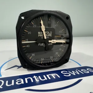 A1953 MANIFOLD PRESSURE GAUGE IN ABS W/ FUEL LOW FLAG 1968