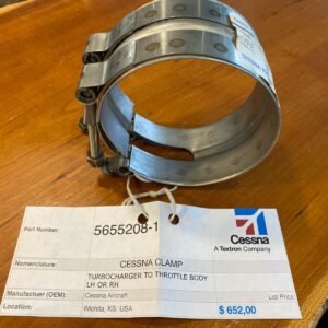 Cessna 5655208-1 Turbocharger To Throttle Body Clamp Intake Turbo Clamp OEM NEW
