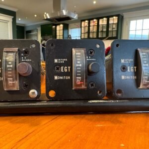 KS AVIONICS A001 MIXTURE MIZER EGT MONITOR GAUGE 14V ENGINE TEMP INDICATOR LOT 3