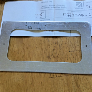 Cessna 0413304-6 Steering Boot Doubler Plate Nose Gear Firewall Support NEW OEM