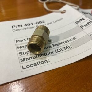 NEW GENUINE PIPER 491-082 FUEL LINE UNION FITTING AIRCRAFT OEM