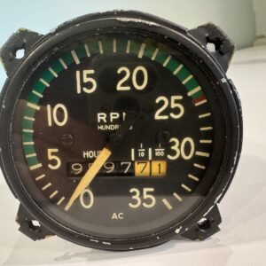 AC RT-7 AIRCRAFT TACHOMETER 0-3500 RPM MECHANICAL W HOUR METER