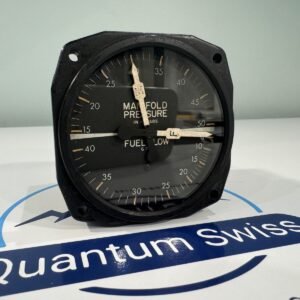 A1953 MANIFOLD PRESSURE GAUGE IN ABS W/ FUEL LOW FLAG 1968